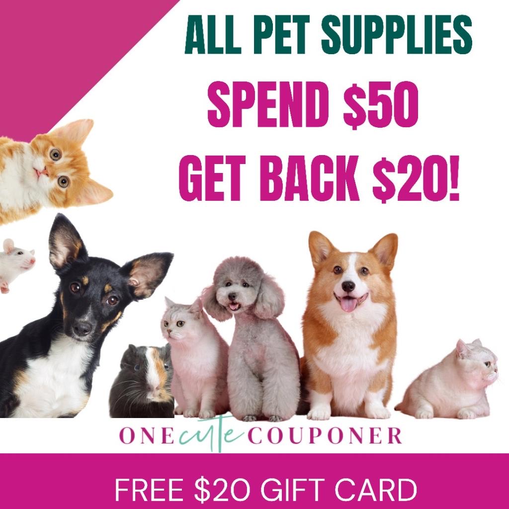 Free 20 Gift card from Petsmart » One Cute Couponer