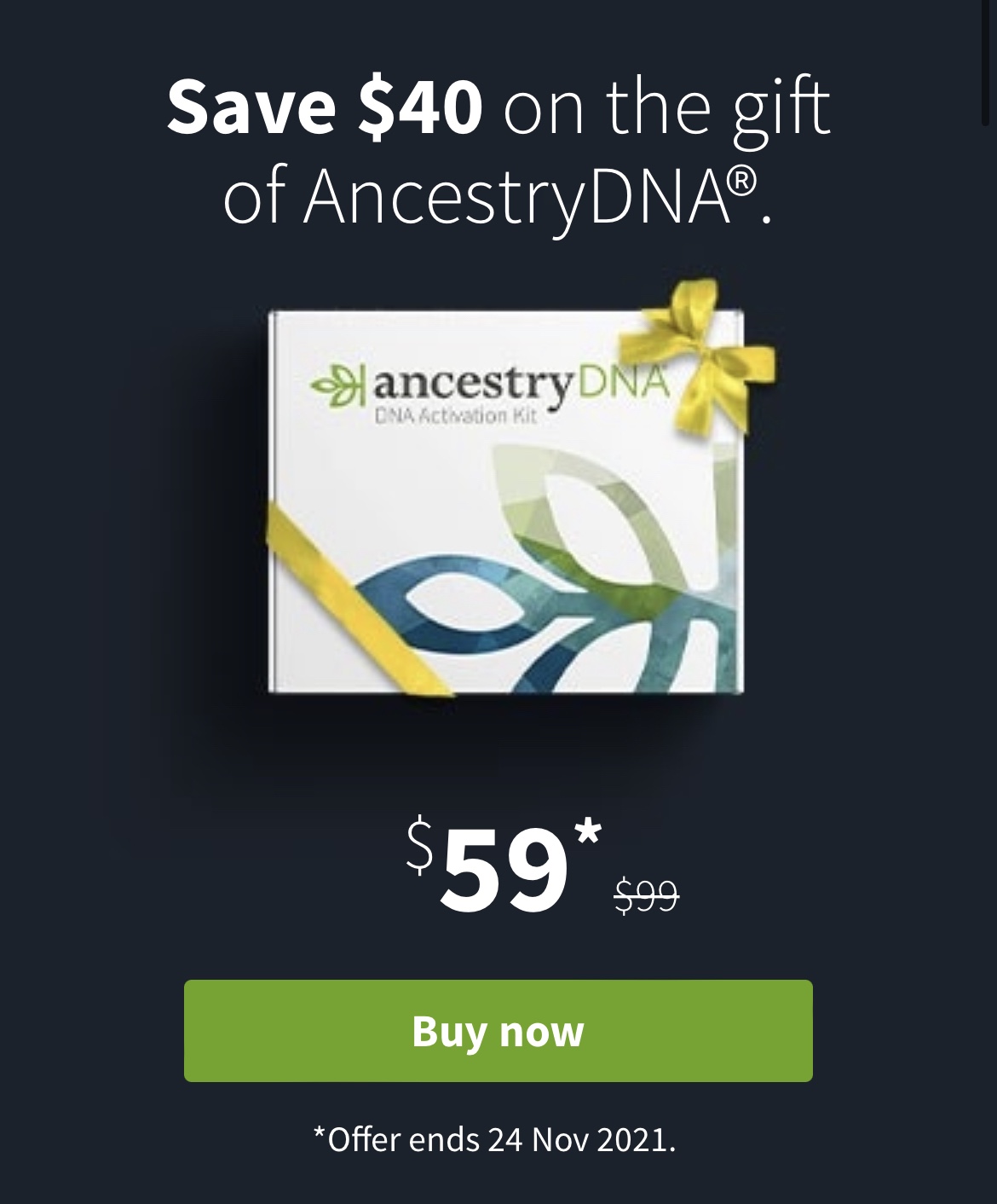 Save 40 on Ancestry DNA! Discover you family history! One Cute Couponer
