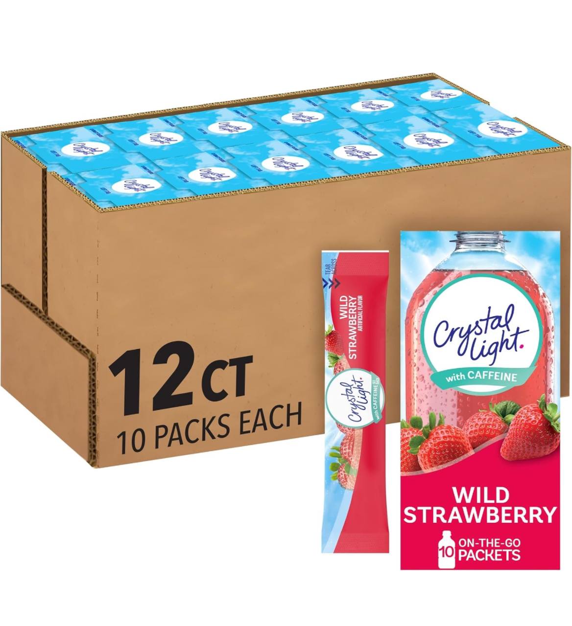 Crystal Light SugarFree Wild Strawberry OnTheGo Powdered Drink Mix