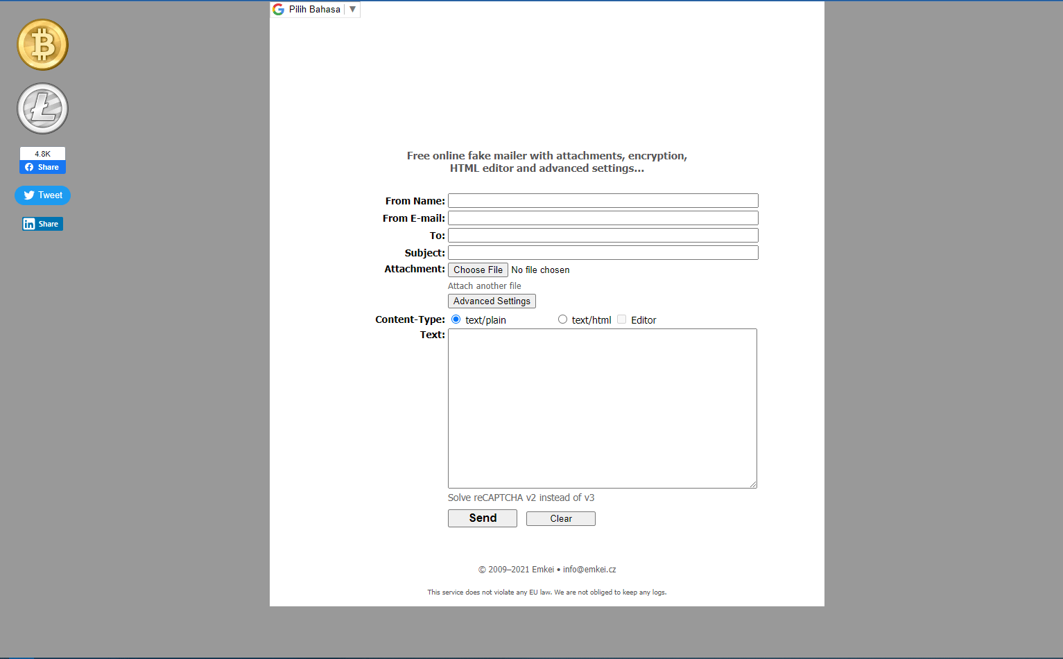 Cara Mudah Membuat Dan Mengirim Email Palsu