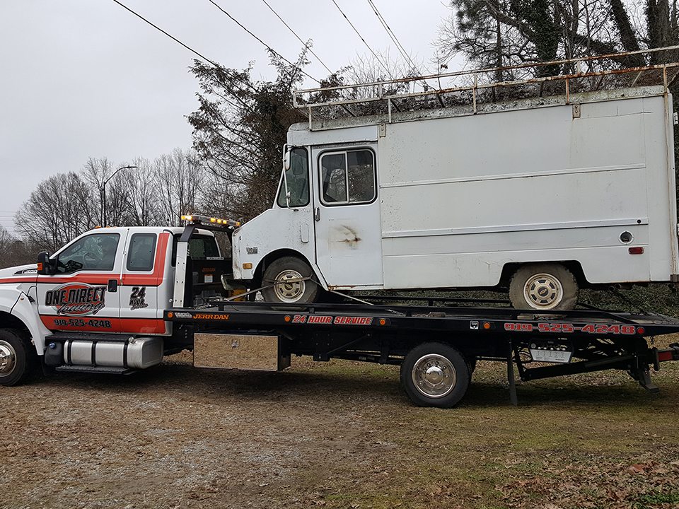 Home One Direct Towing Towing Roadside Assistance Cary, NC Parking Lot