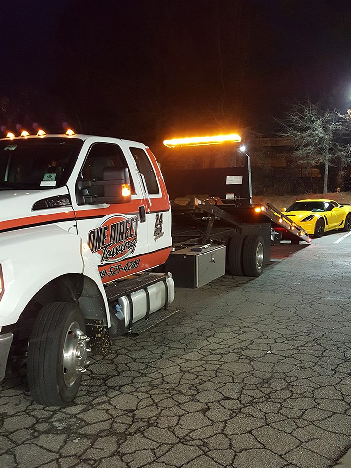 Home One Direct Towing Towing Roadside Assistance Cary, NC Parking Lot