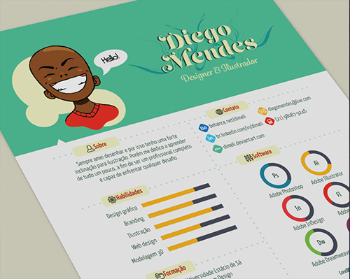 50 Simple & Creative Resume (CV) Design Ideas / Examples
