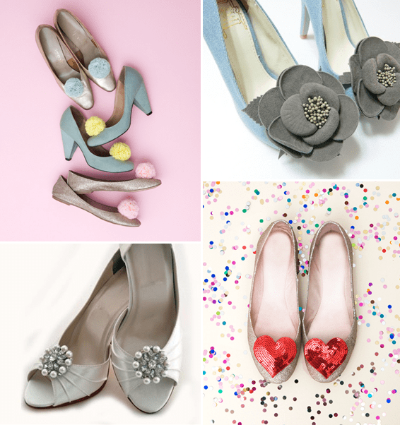 Shoe Clips Accessorizing Bridal or Bridesmaid Shoes