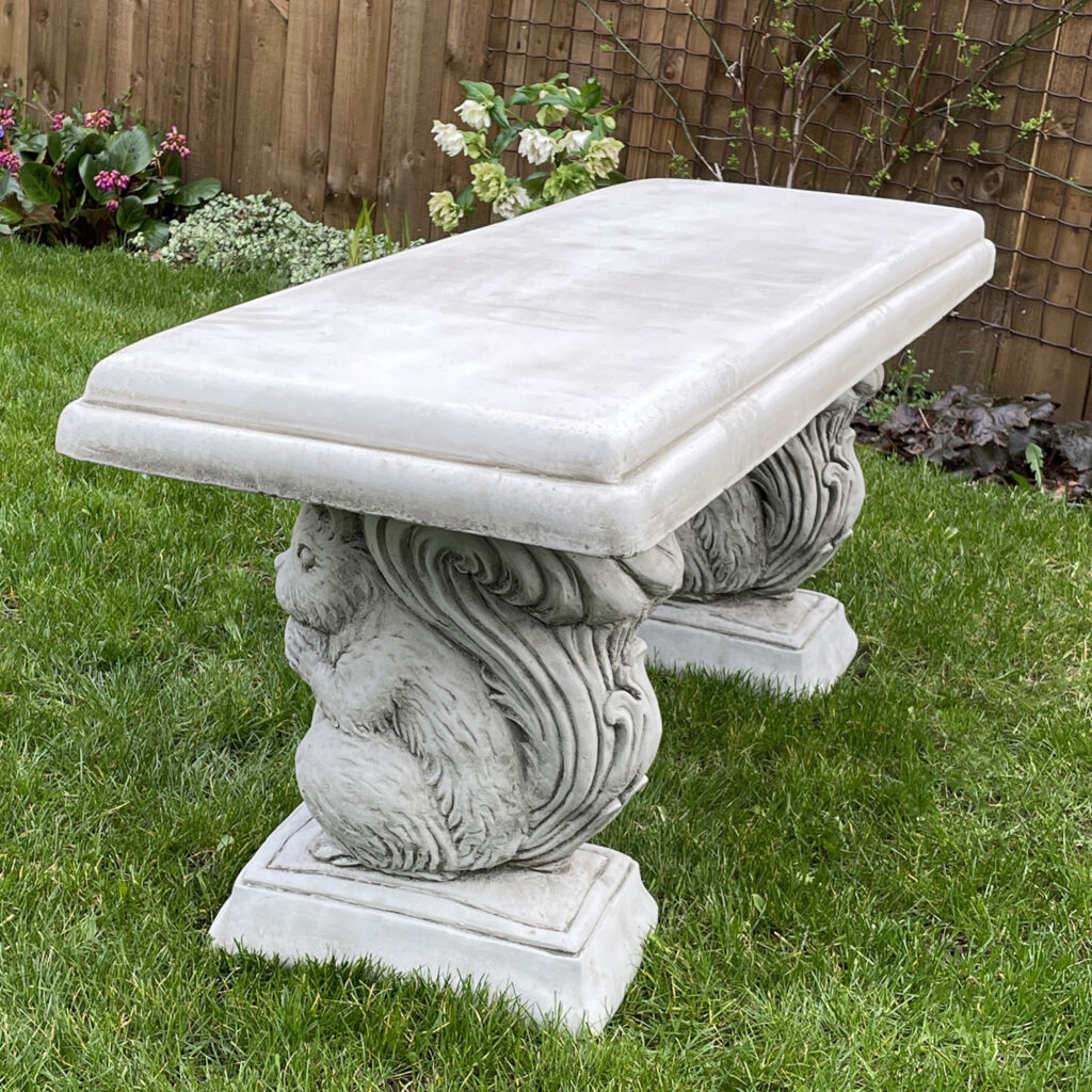Straight Stone Garden Bench Onefold Ltd