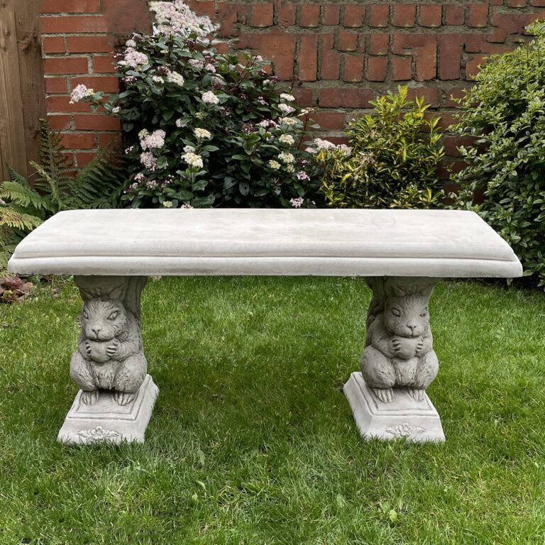 Straight Stone Garden Bench Onefold Ltd