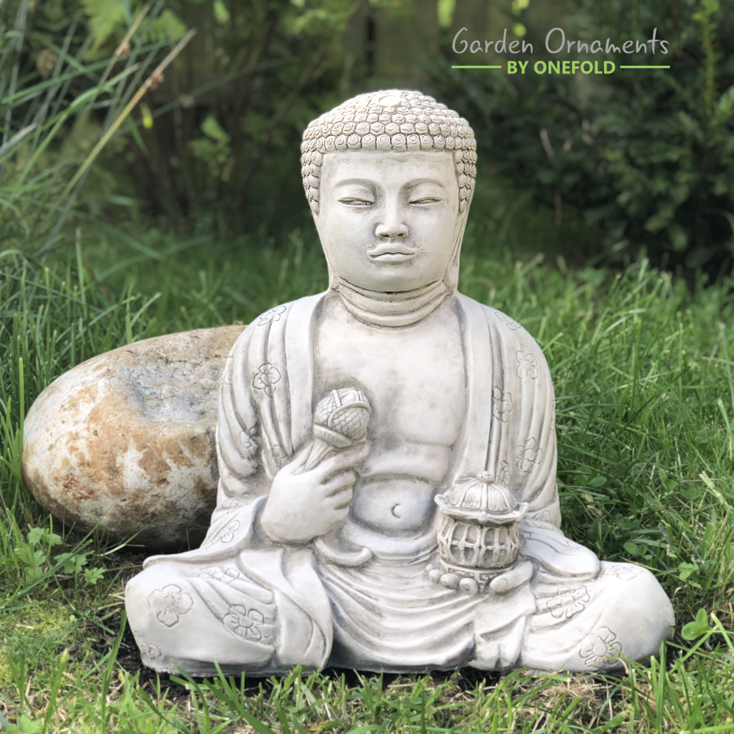 Buddha Garden Statue Zen Lantern Onefold Ltd