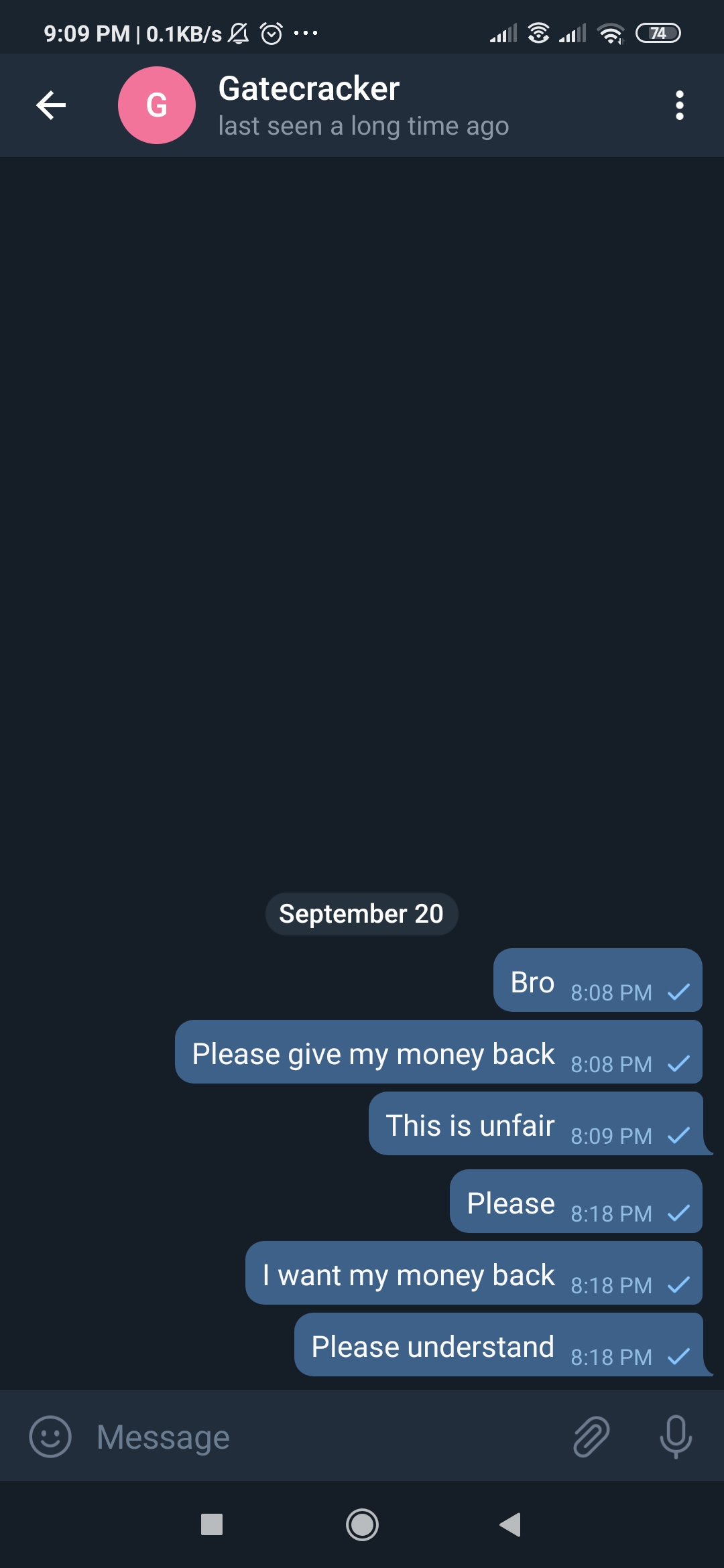Another Telegram Scammer and Ripper Channel Scammer's List OneHack