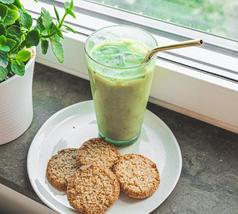 Easy Ice Matcha Latte Recipe One Happy Avo