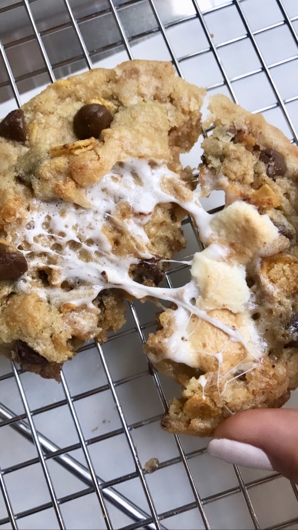 Milk Bar Cornflake Chocolate Chip Marshmallow Cookies One Happy Bite