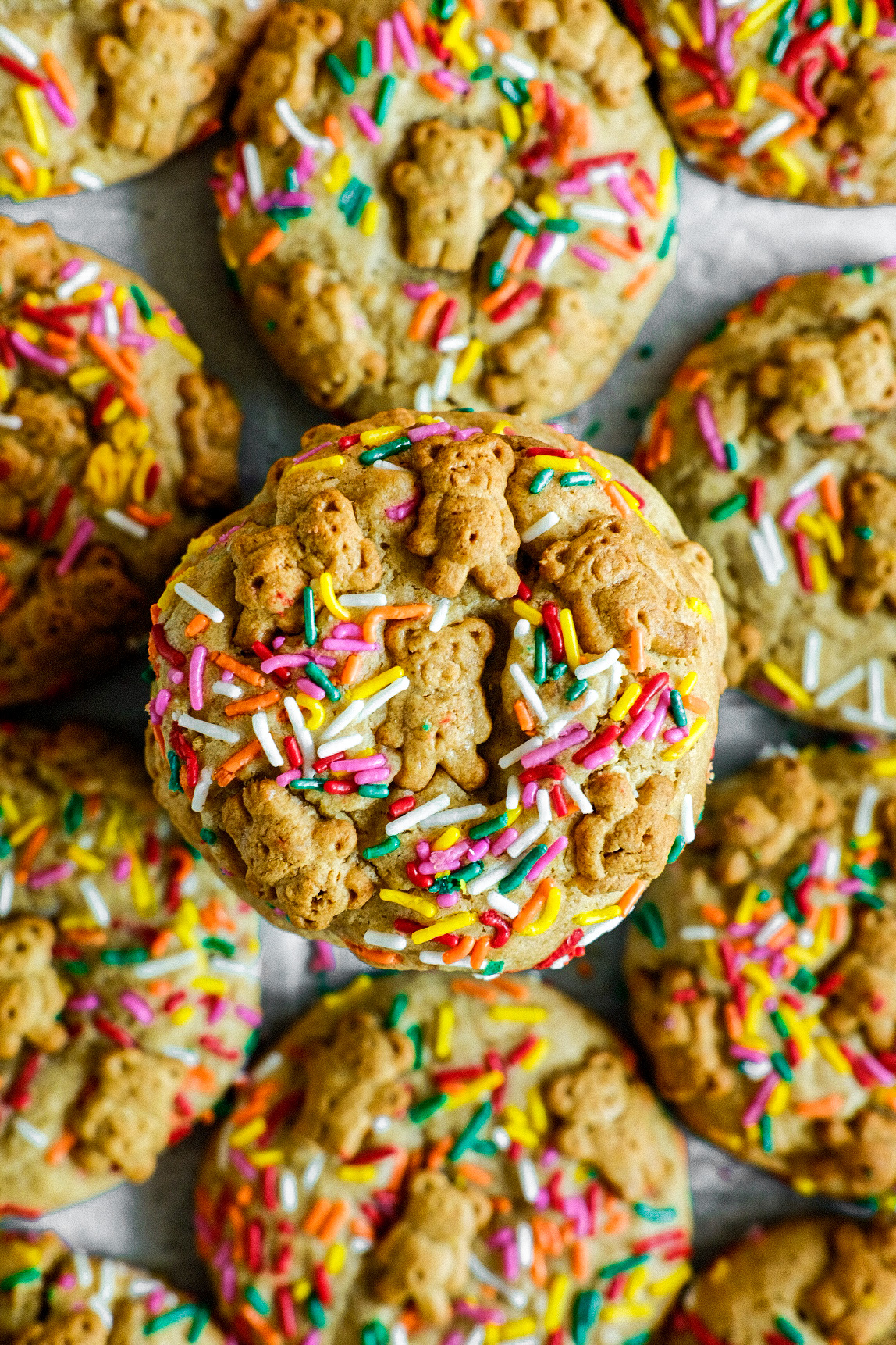 Teddy Graham Funfetti Stuffed Cookie Butter Cookies One Happy Bite