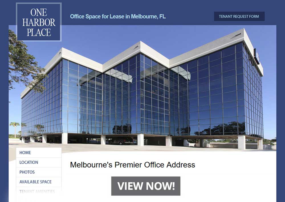 MELBOURNE OFFICE SPACE One Harbor Place offers Corporate Office Space
