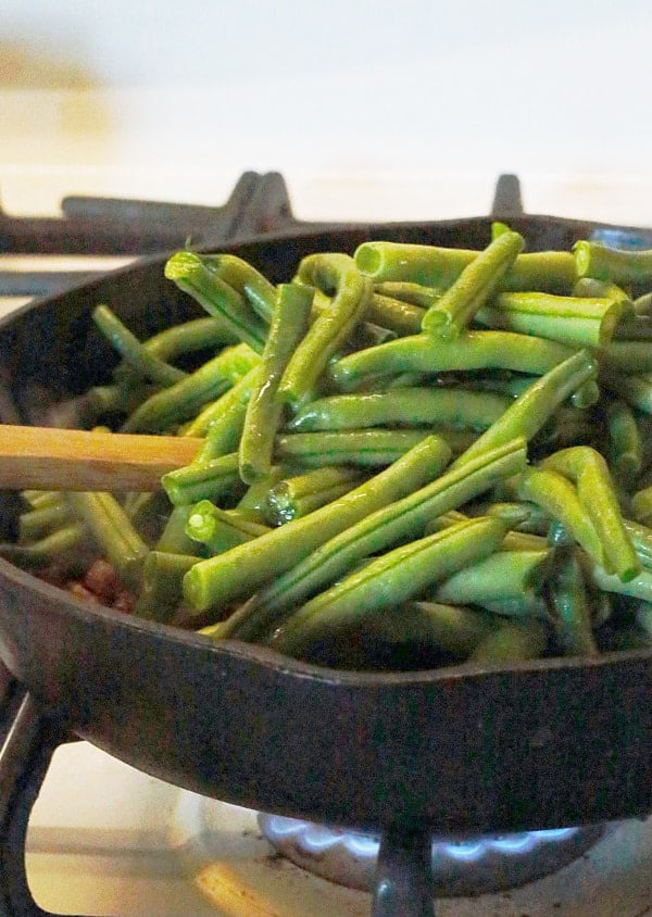Barbecued Green Beans with Ham One Hot Oven