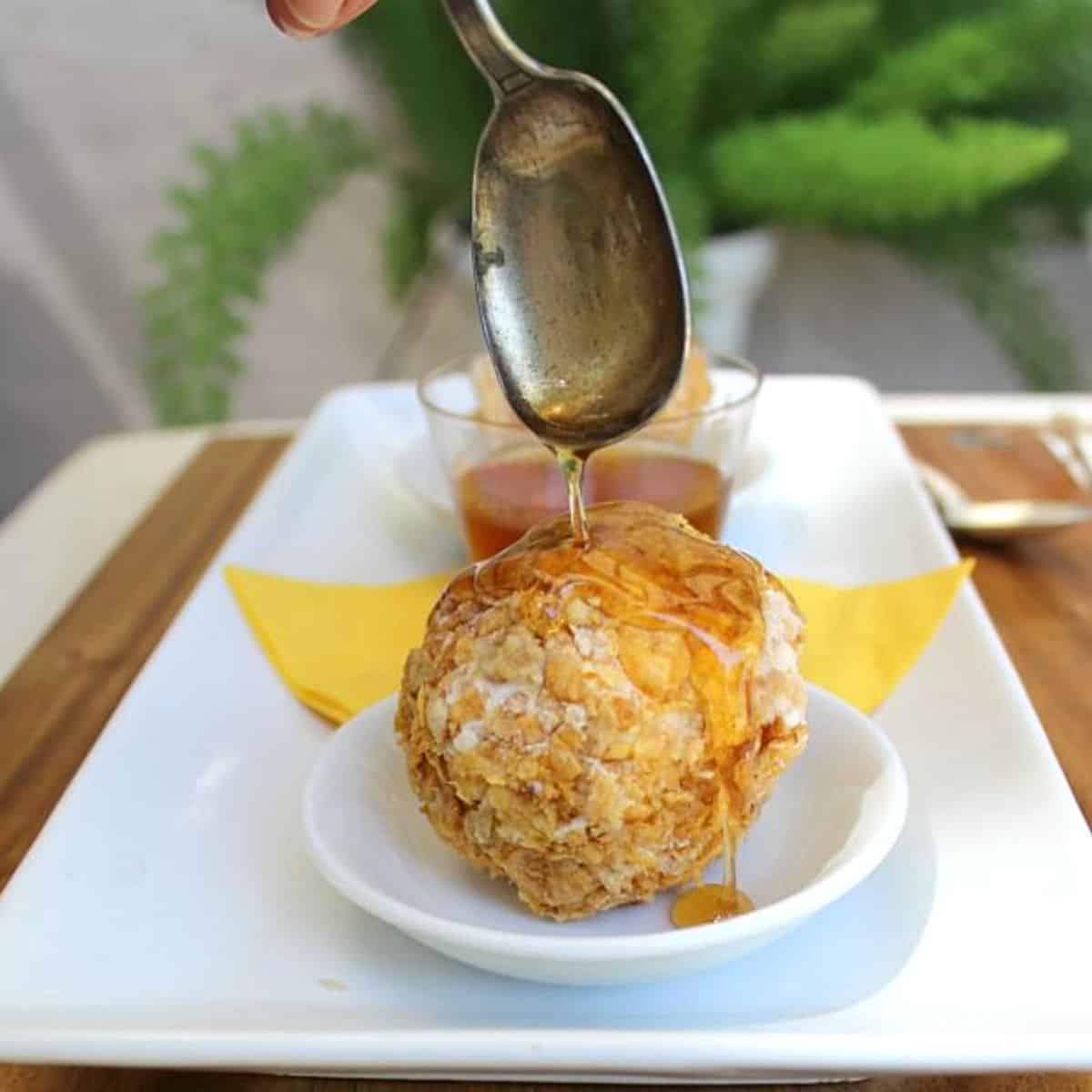 Fried Ice Cream Balls One Hot Oven