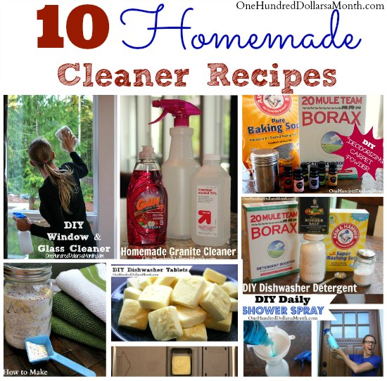 DIY Cleaner Roundup 10 Homemade Cleaner Recipes One Hundred Dollars