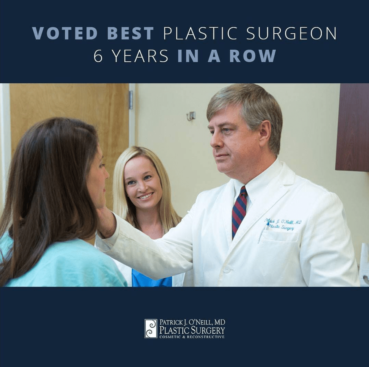 Voted Best Plastic Surgeon in Charleston for 6 Consecutive Years