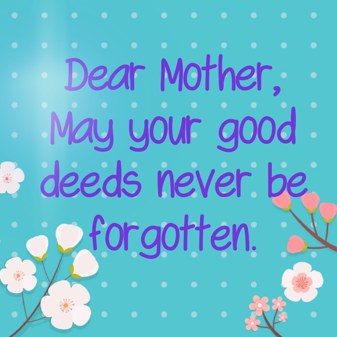 Dear Mother Oneinspiredmum