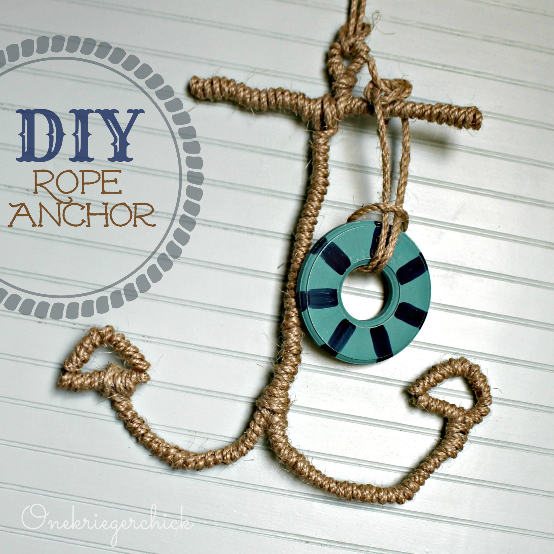 DIY Rope Anchor onekriegerchick