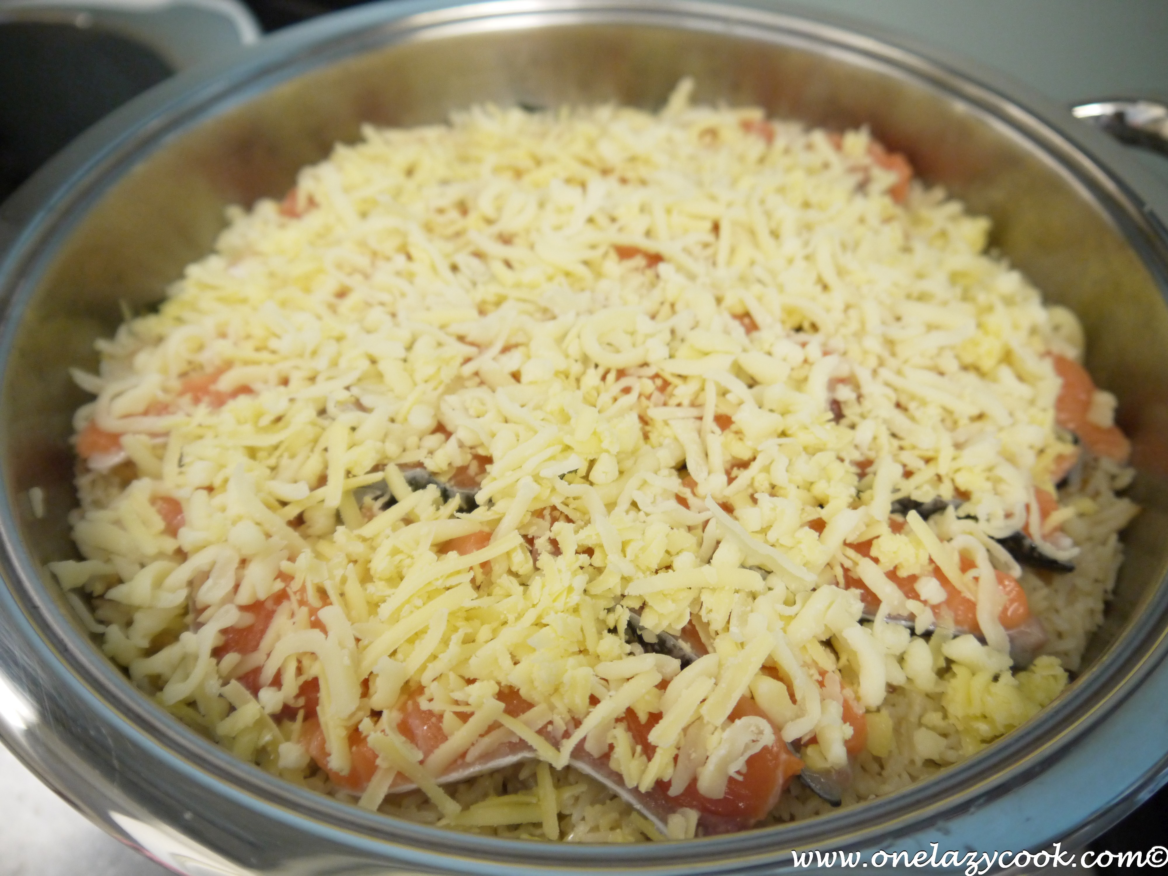Cheesy Baked with 20 Seconds Basmati Rice One Lazy Cook