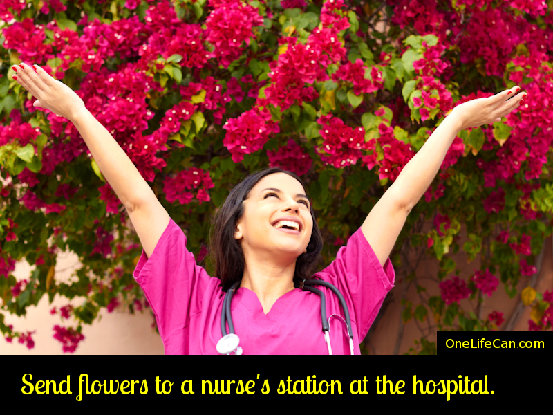 Mindful Act of Kindness Send Flowers to a Nurse’s Station at the