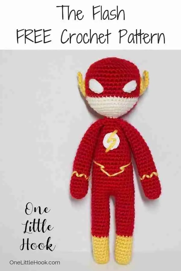 The Flash Inspired Crochet Amigurumi FREE Pattern