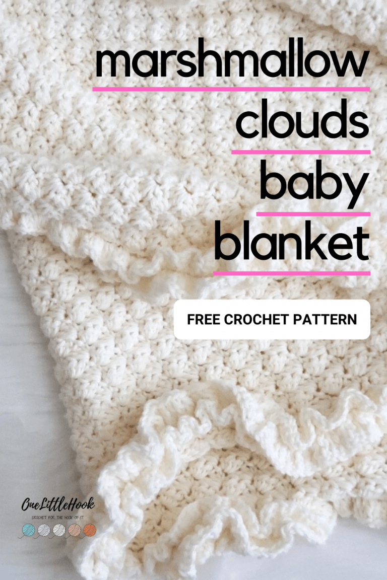 Modern Heirloom Crochet Baby Blanket • OneLittleHook