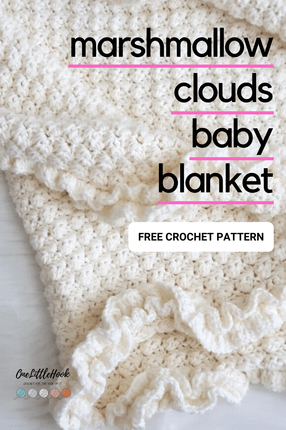 Modern Heirloom Crochet Baby Blanket • One Little Hook