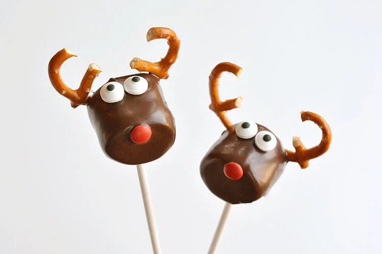 Chocolate Covered Marshmallow Reindeer