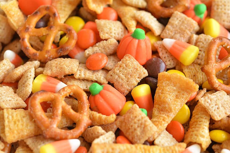 Halloween Harvest Hash Chex Mix