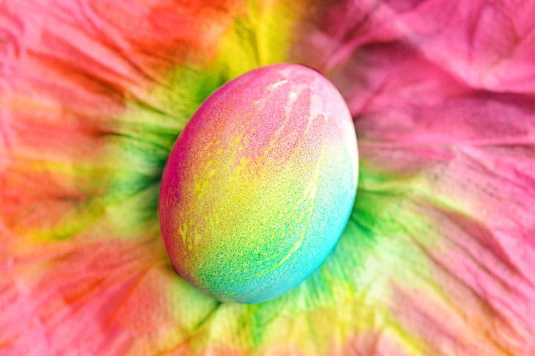 Tie Dye Easter Eggs Simple Tie Dyed Easter Eggs Using Paper Towel