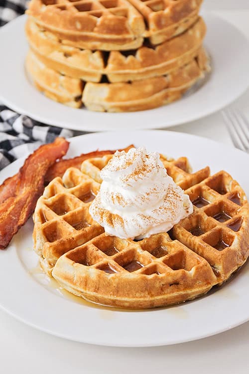 Cinnamon Waffles Easy and Delicious! One Little Project