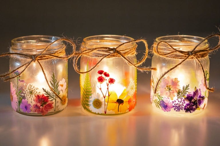 Pressed Flower Craft How to Make Pressed Flower Lanterns