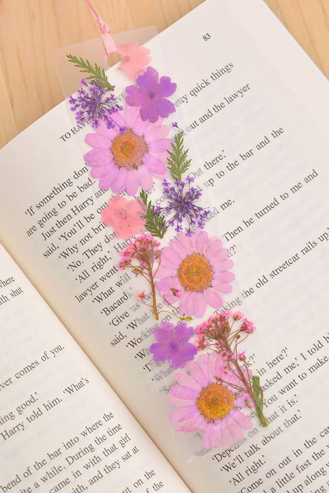 Pressed Flower Bookmark How to Make Dried Flower Bookmarks