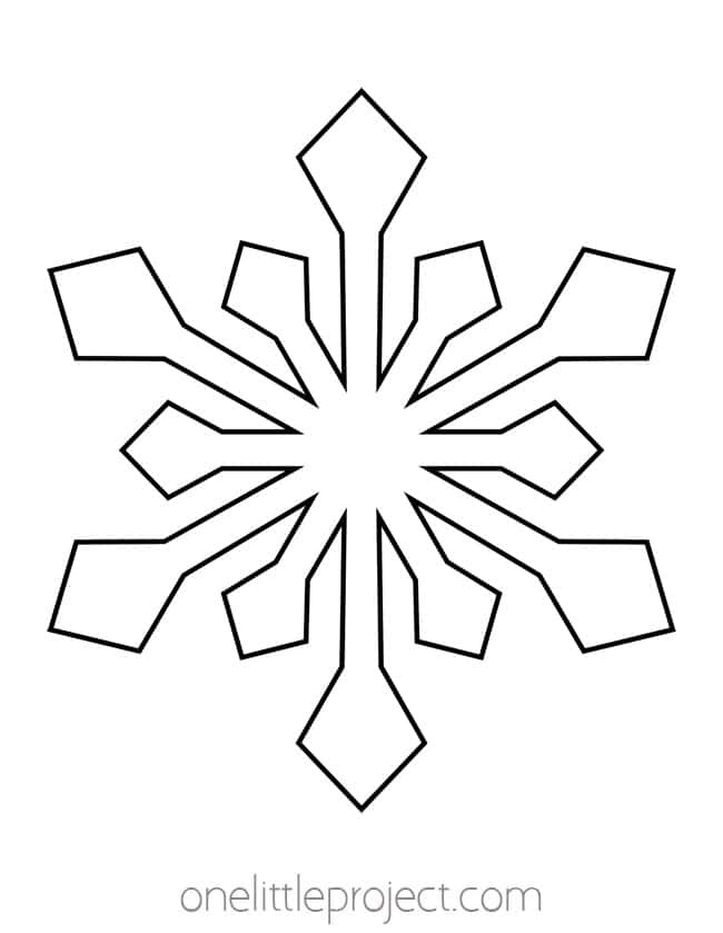 Printable Snowflake Stencils