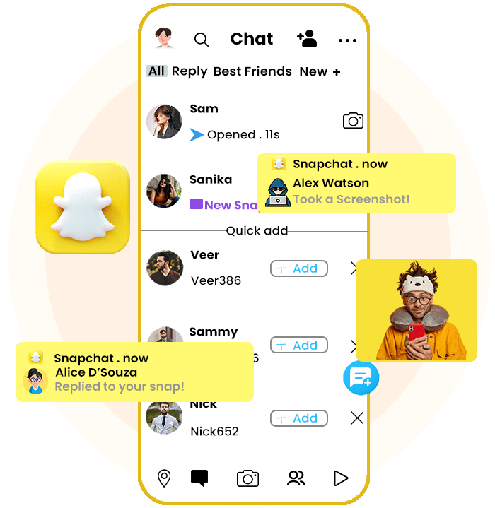 Snapchat Tracker App Monitor Activity and Last Seen