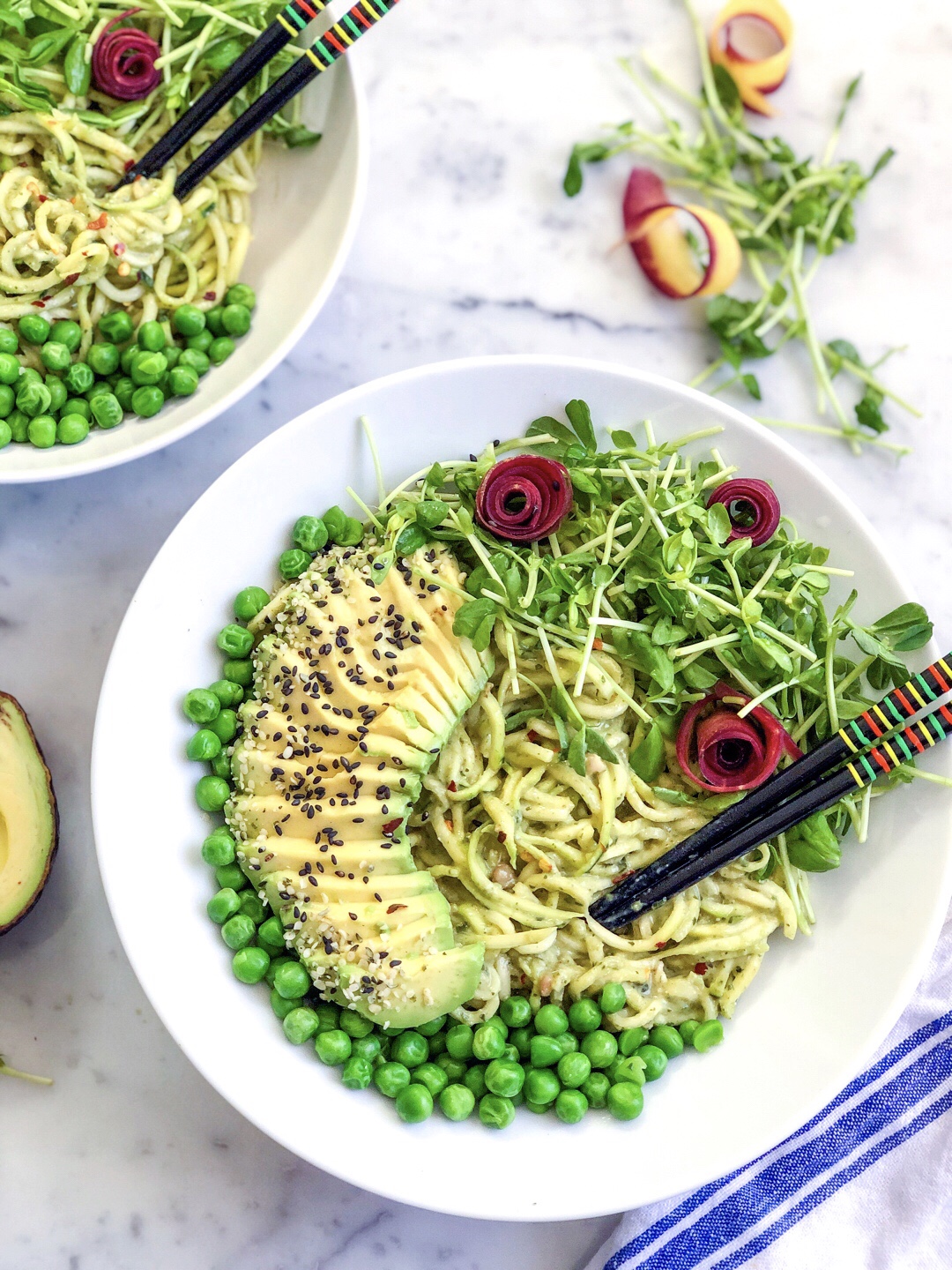 Squash Goals Pesto Zoodles from Naturally Zuzu The Bay Club Blog
