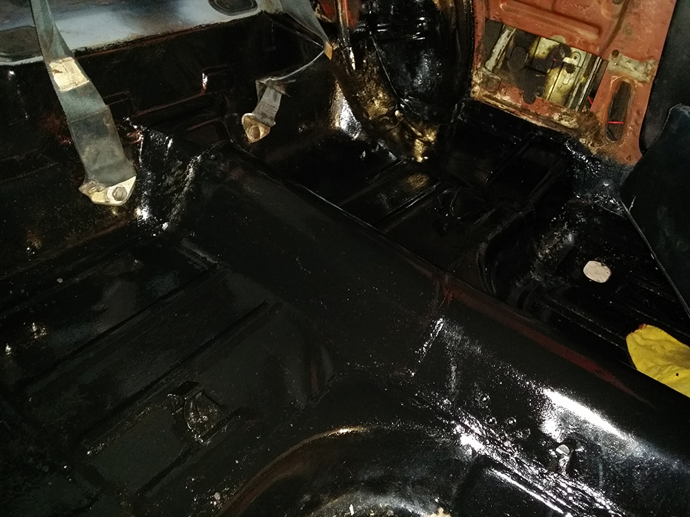 Floor Pan Rust Treatment One Man And His Mustang