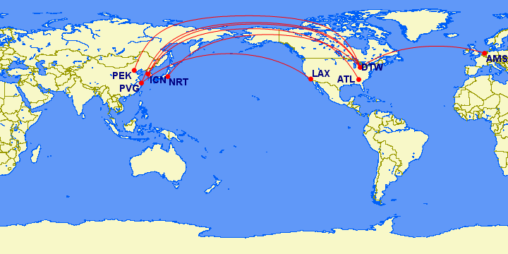Lax Flight Path Map Delta Announces Their First A350 Route Out Of LAX One Mile at a Time