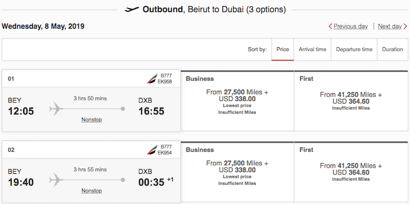 How To Upgrade An Emirates Ticket With Miles One Mile at a Time