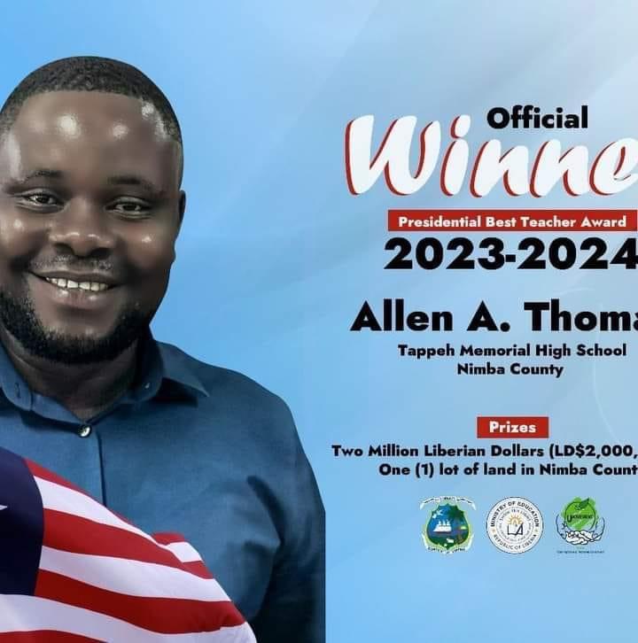 Who is Allen Thomas Jr, Presidential Best Teacher Award Winner