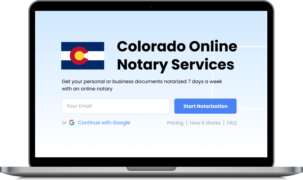 Online Notary Colorado RON Services Onenotary