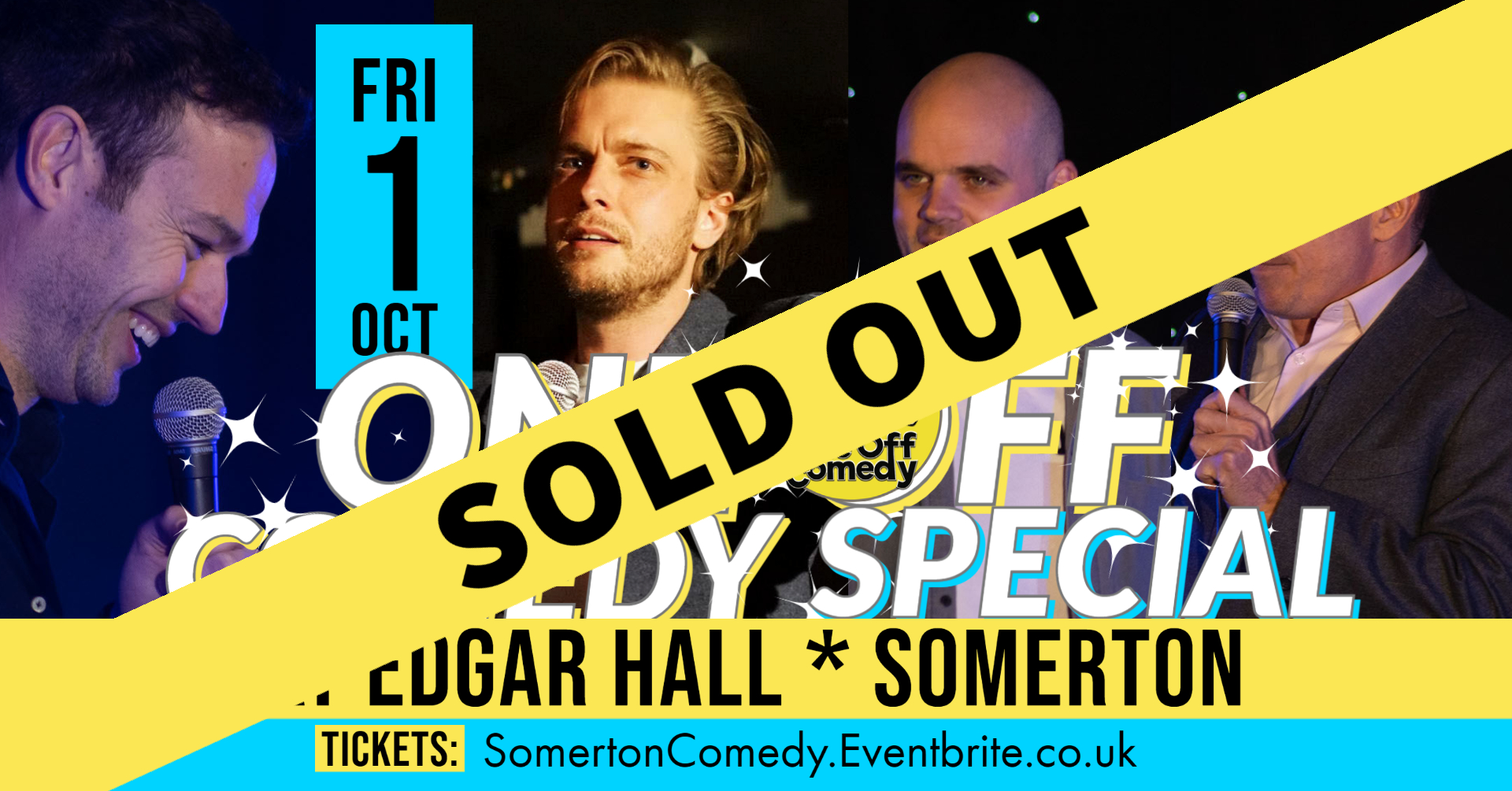 Somerton One Off Comedy Special Edgar Hall! One Off Comedy