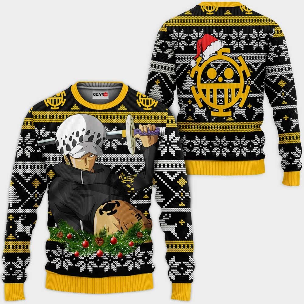 Trafalgar Law Ugly Christmas Sweater Anime Xmas Gifts One Piece GG0711