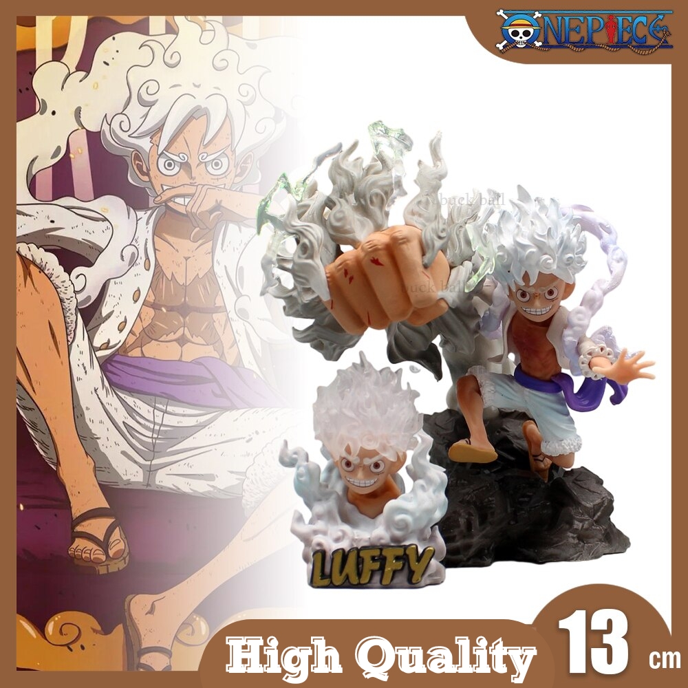 One Piece Figures 28cm Nika Luffy Three Forms Of Arms PVC Anime Figure One Piece Store