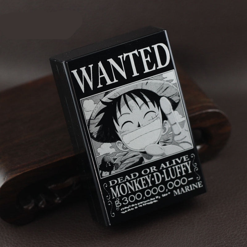 One Piece Wanted Luffy Ace Zoro Aluminium Cigarette Case Box One