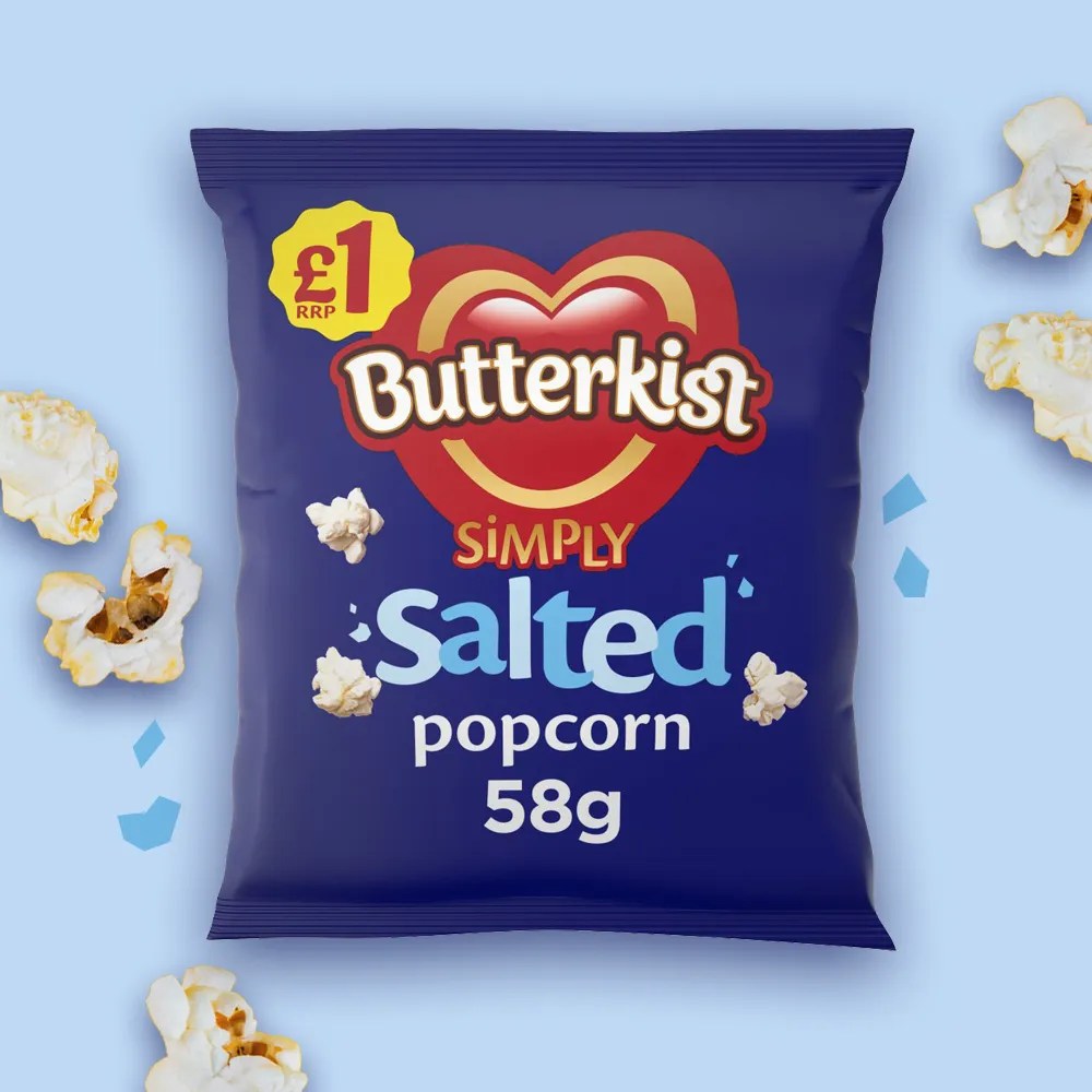 Butterkist Salted Popcorn 58g Retro Sweets Buy Sweets Online One