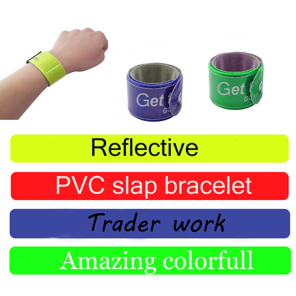 Reflective PVC Slap Bracelet ONE PROMO INC.