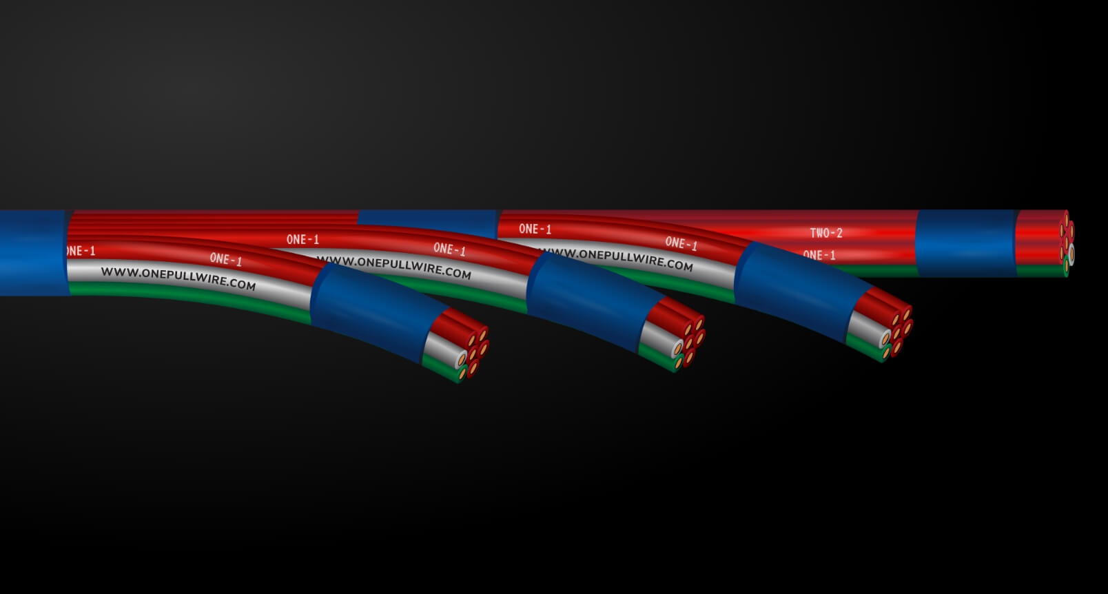 Staggered Configuration Bundled Cables