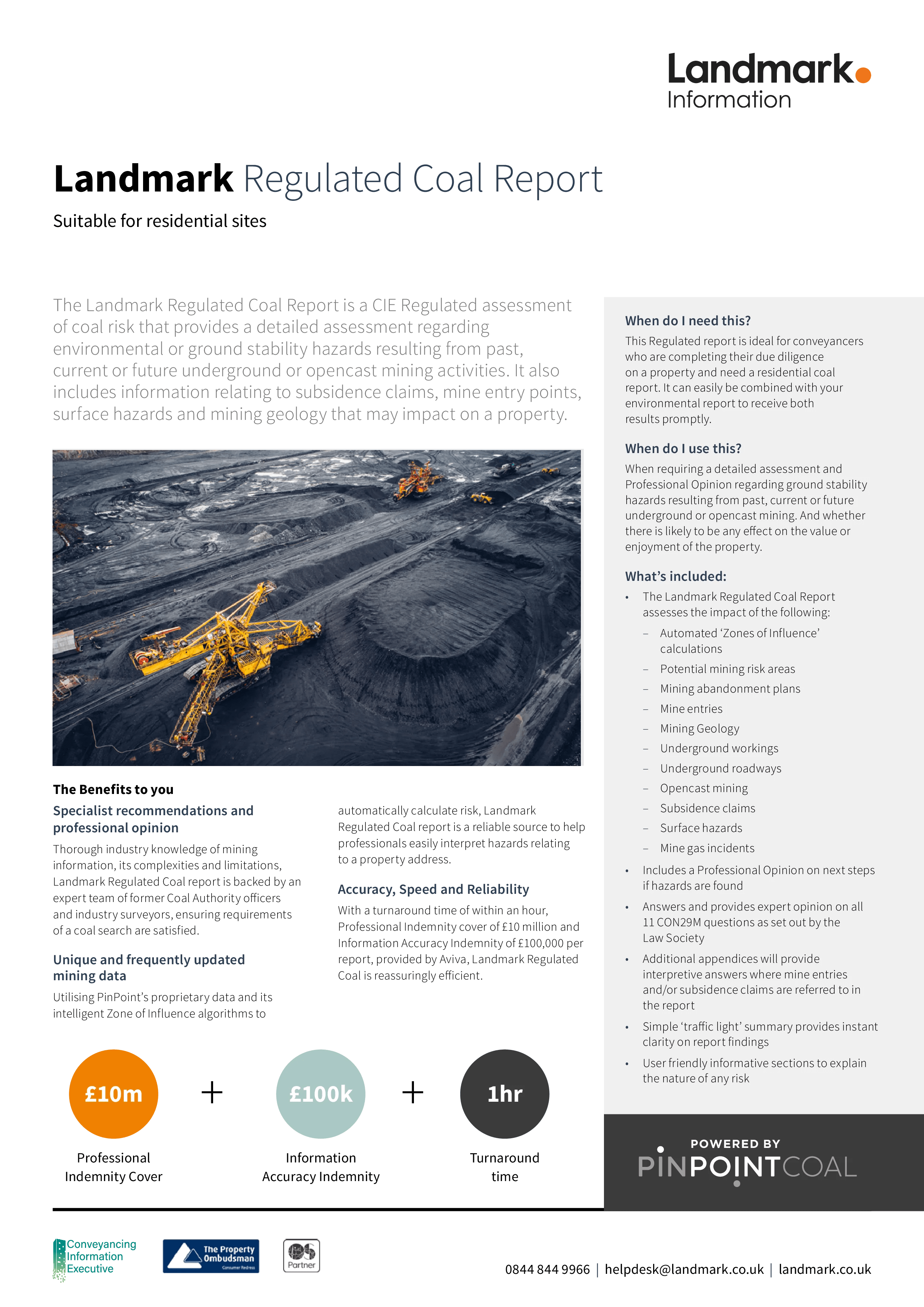 Landmark Coal and RiskView Residential Environmental & Utilities