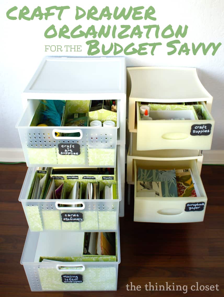 Craft Drawer Organization for the Budget Savvy (she Lauren) Or so